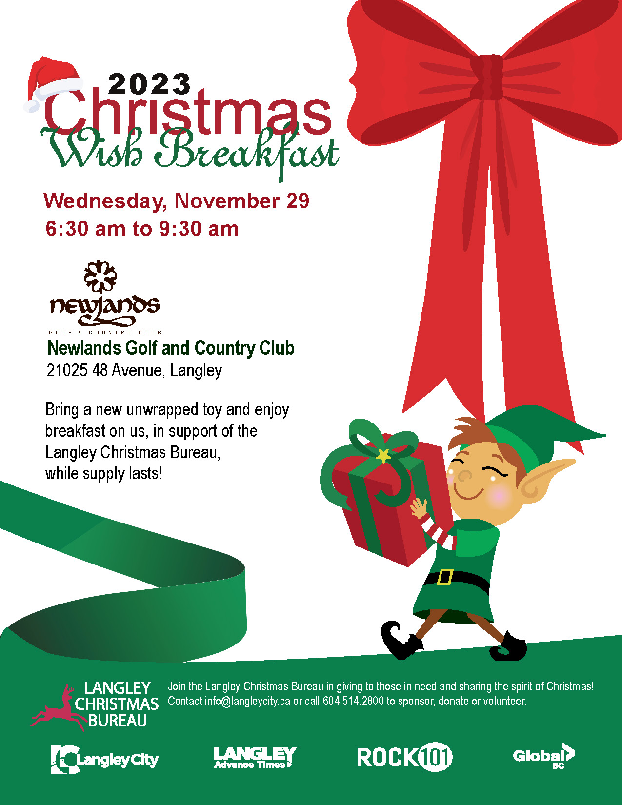 2023 Langley Christmas Bureau Christmas Wish Breakfast